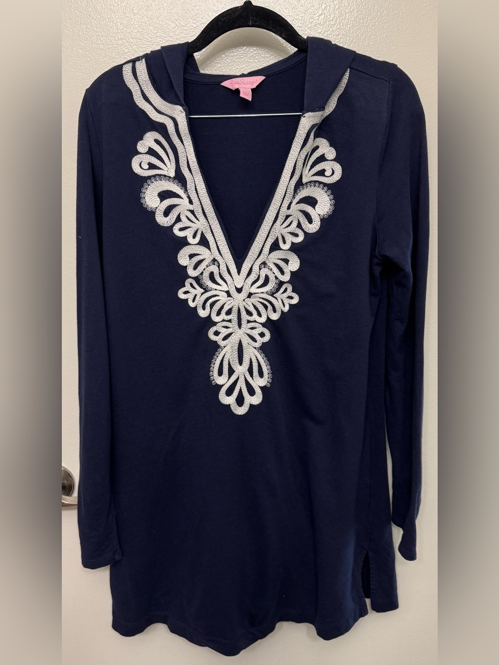 EUC Lilly Pulitzer Hooded Swim Cover Up Dress | Resort Beachwear
